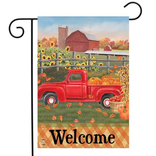 Fall Farm Welcome Garden Flag