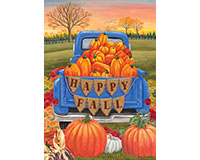 Happy Fall Pickup Garden Flag-BLG00940