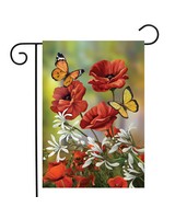 Hello Spring Butterflies Garden Flag-BLG01223