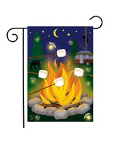 Campfire S'mores Garden Flag-BLG01228