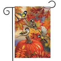 Autumn Bird Gathering Garden Flag-BLG01321