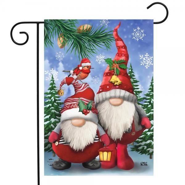 Winter Gnomes Christmas Garden Flag