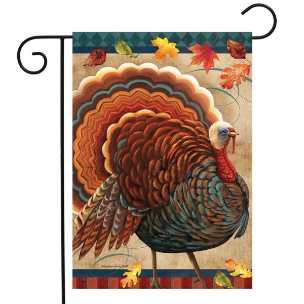 Fall Turkey Garden Flag