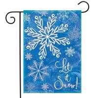Glistening Snowflakes Garden Flag-BLG01650