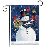 Snowman Holiday Cheer Garden Flag-BLG01654