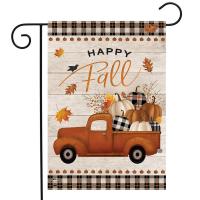 Happy Fall Pickup Truck Garden Flag-BLG01736