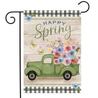 Happy Spring Pickup Truck Garden Flag-BLG01775