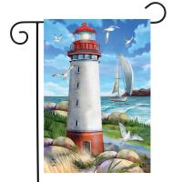 Coastal Lighthouse Garden Flag-BLG01787