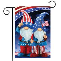 Patriotic Gnomes Garden Flag-BLG01788