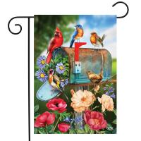 Birds And Mailbox Garden Flag-BLG01795