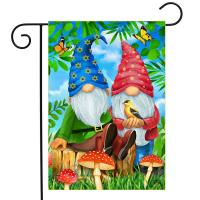 Gnome Sweet Gnome Garden Flag-BLG01796