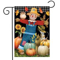 Friendly Scarecrow Garden Flag-BLG01843