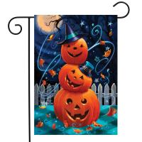 Halloween Pumpkin Stack Garden Flag-BLG01862