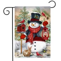 Snowman And Friends Garden Flag-BLG01867