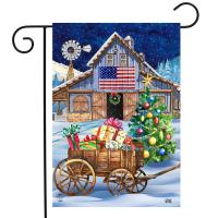 Holiday Barn Garden Flag-BLG01869