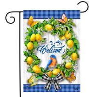 Lemon Wreath Garden Flag-BLG01975