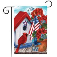 American Cardinal Garden Flag-BLG01984