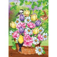 Birds and Basket Garden Flag-BLG02243