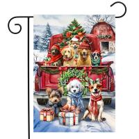 Holiday Cheer Dogs Garden Flag-BLG02336