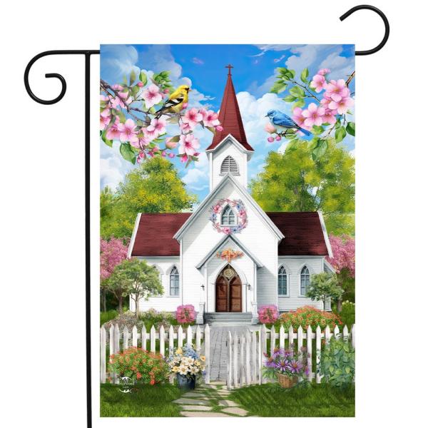 Church In Spring Garden Flag