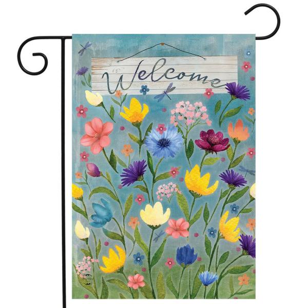 Wildflower Field Garden Flag