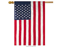 Embroidered American Flag House Flag-BLH00018