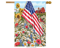 America the Beautiful House Flag-BLH00387