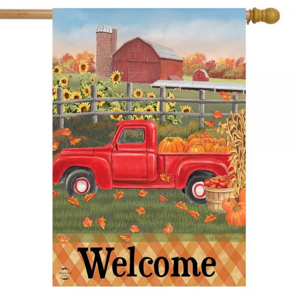 Fall Farm Welcome House Flag