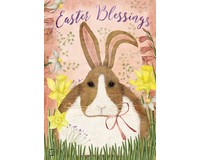 Easter Blessings Bunny House Flag-BLH01184
