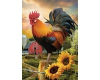 Fancy Rooster House Flag-BLH01287