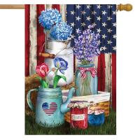 American Picnic House Flag-BLH01510