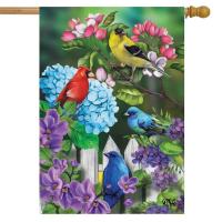 Feathered Friends House Flag-BLH01586