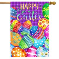 Painted Easter Eggs House Flag-BLH01762
