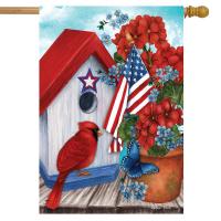 American Cardinal House Flag-BLH01984