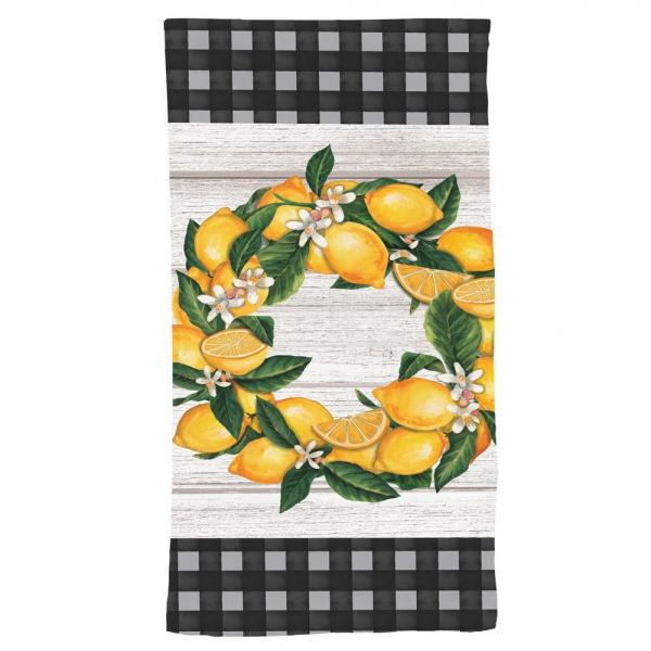 Lemon Wreath Hand Towel