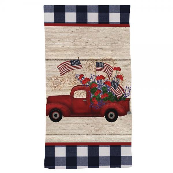 Stars and Stripes Truck Hand Towel