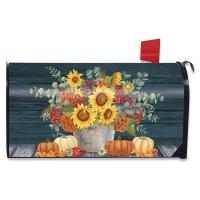 Sunflowers and Hydrangeas Mailbox Cover-BLM01838