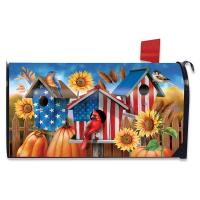 American Fall Birdhouses Mailbox Cover-BLM01842