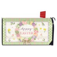 Easter Egg Wreath Mailbox Cover-BLM01944
