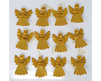 2 inch Angel Gold with Gold Dust Ornament-ANGEL0116G