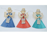 3 inch Assorted Colors Dress Messenger Angel Ornament-ANGEL01213