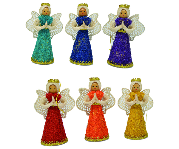 4 inch Assorted Colors KitKat Angel Ornaments