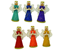 4 inch Assorted Colors KitKat Angel Ornaments-ANGEL01274