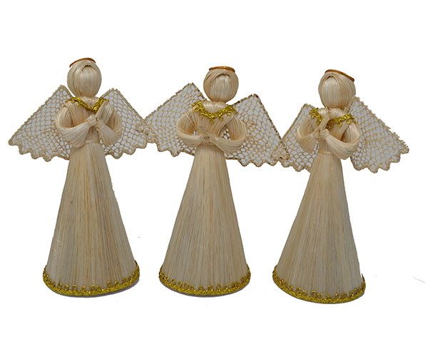6 inch Veronica Gold Trim Angel Figurine