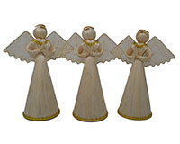 8 inch Veronica Gold Trim Angel Figurine-ANGEL01308