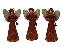 8 inch Burgundy Angel Figurine-ANGEL01508