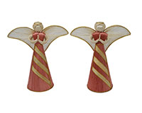 10 inch Lily Burgundy Angel Figurine-ANGEL01570