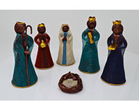 6 inch Nativity Set Colored Set of 6 Figurines-ANGEL02036