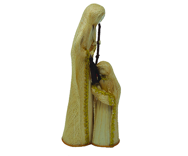 8 inch Holy Family with Lamp Figurines