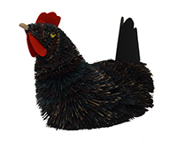 6.5 inch Brushart Roosters-BRUSH0157L